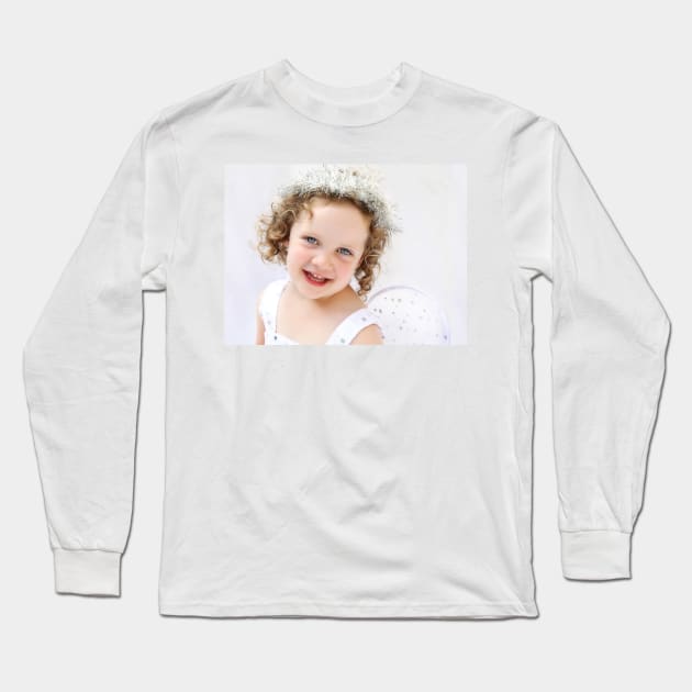 Christmas Angel Long Sleeve T-Shirt by micklyn